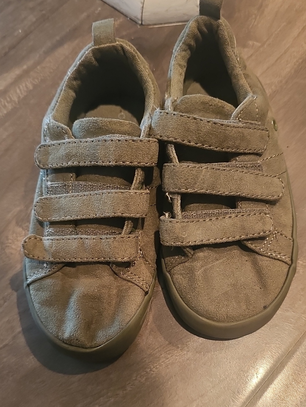 Old Navy Olive Green Velcro Strap Sneakers for Kids